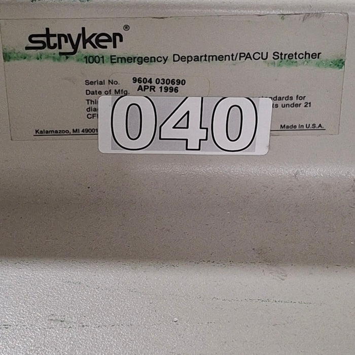 Stryker 1001 ED/PACU Stretcher