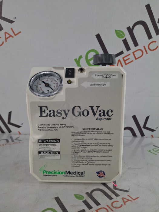 Precision Medical Easy Go Vac PM65 Aspirator