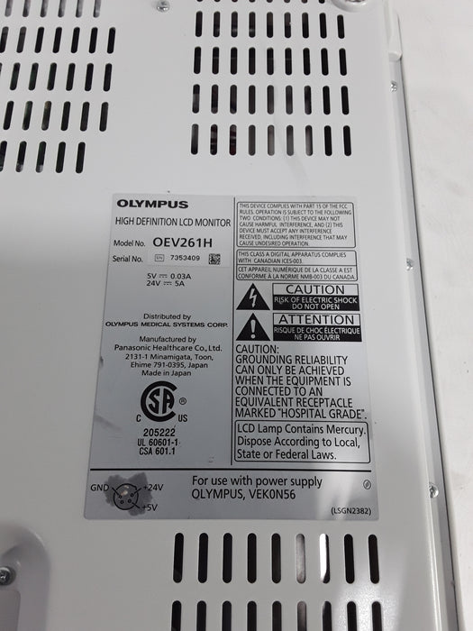 Olympus OEV261H 26" LCD Endoscopy Monitor