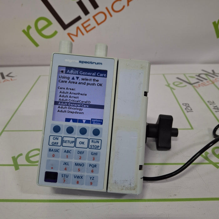 Baxter Sigma Spectrum 8.00.03 w/ A/B/G/N Battery Infusion Pump