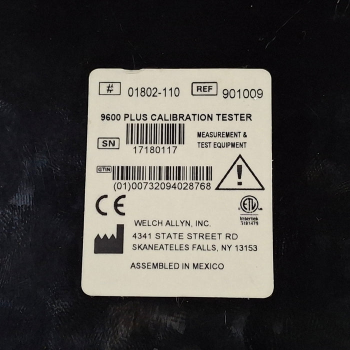 Welch Allyn 9600 Plus Calibration Tester