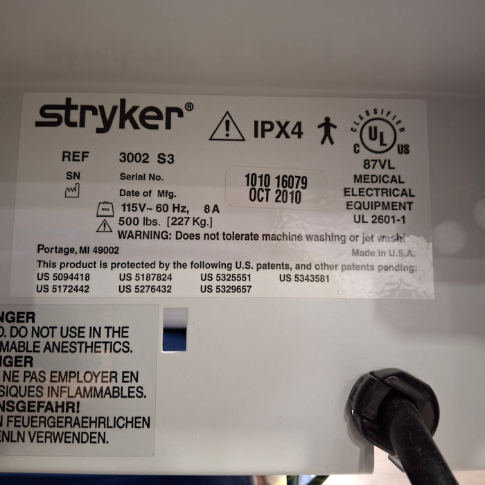 Stryker Secure III 3005 Hospital Bed