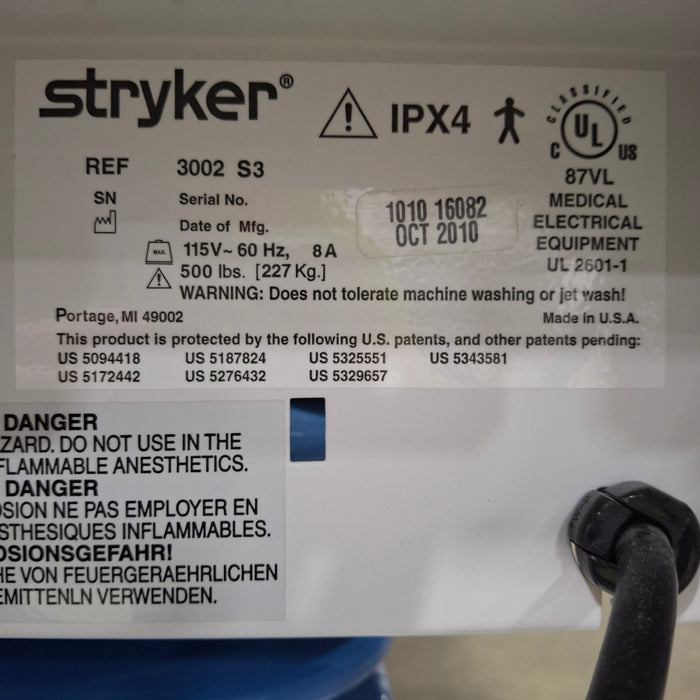 Stryker Secure III 3002 Hospital Bed