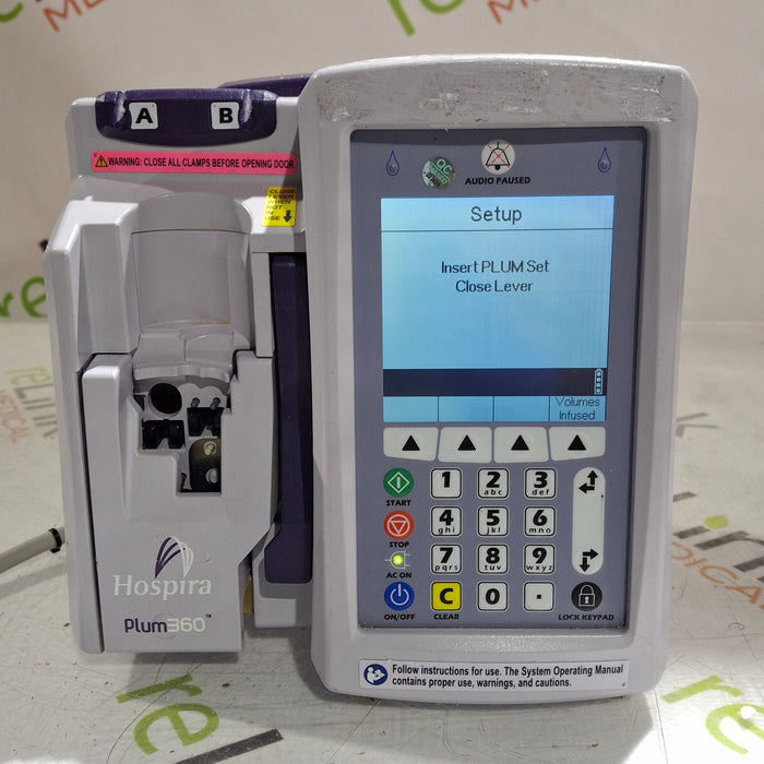 Hospira Hospira / ICU Medical Plum 360 Infusion Pump Infusion Pump reLink Online