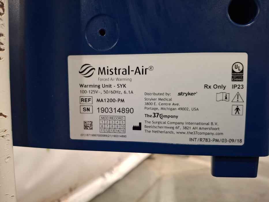 Stryker Mistral-Air Forced Air Warming System