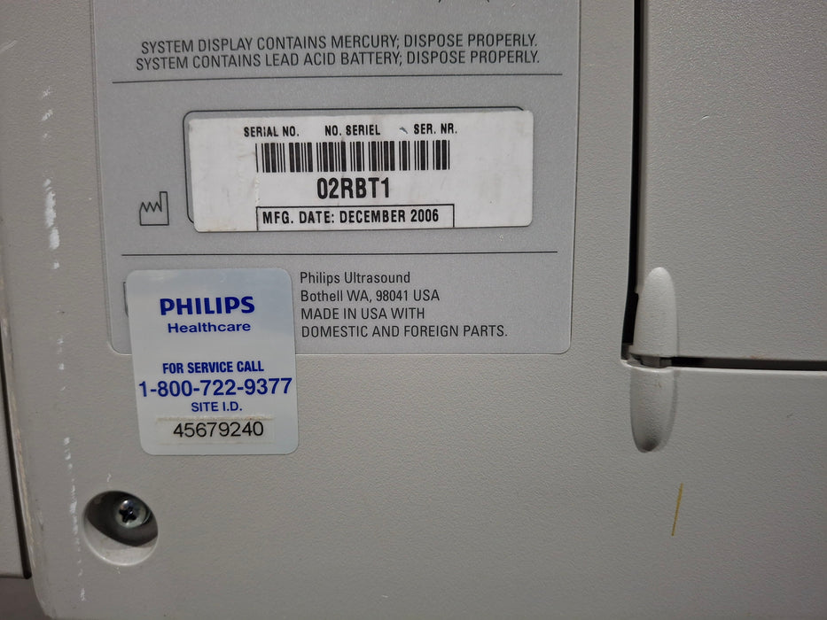Philips IE33 A-E Cart Ultrasound