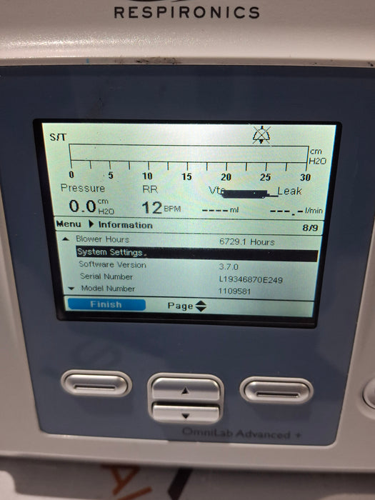 Philips Respironics OmniLab Advanced + System One Ventilator