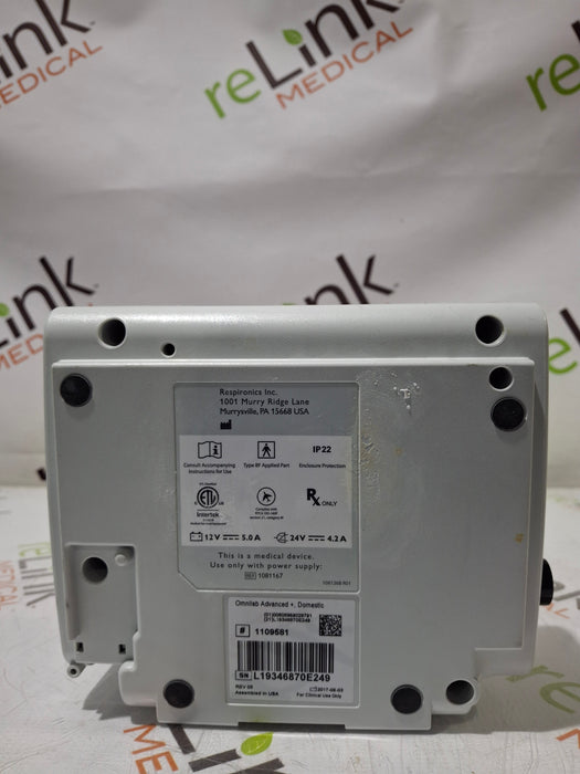 Philips Respironics OmniLab Advanced + System One Ventilator