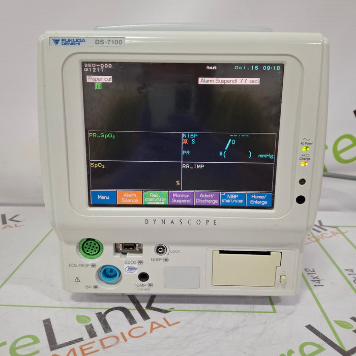 Fukuda Denshi Dynascope DS-7100 Patient Monitor