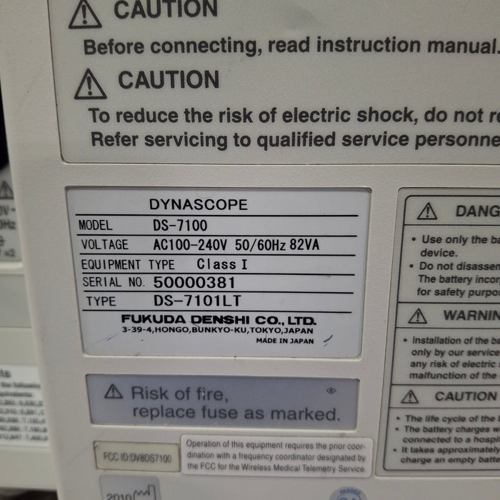 Fukuda Denshi Dynascope DS-7100 Patient Monitor