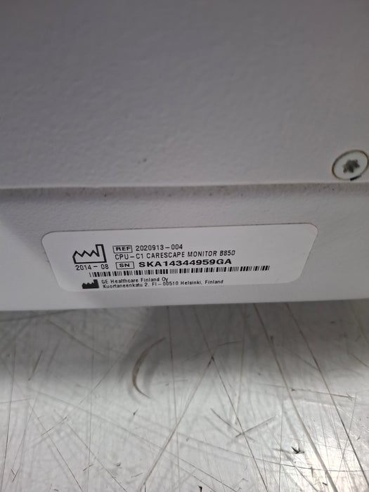 GE Healthcare Carescape B850 CPU Unit