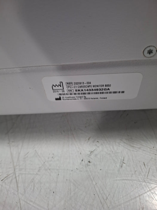 GE Healthcare Carescape B850 CPU Unit