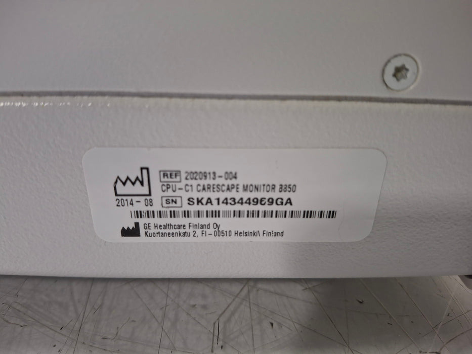 GE Healthcare Carescape B850 CPU Unit