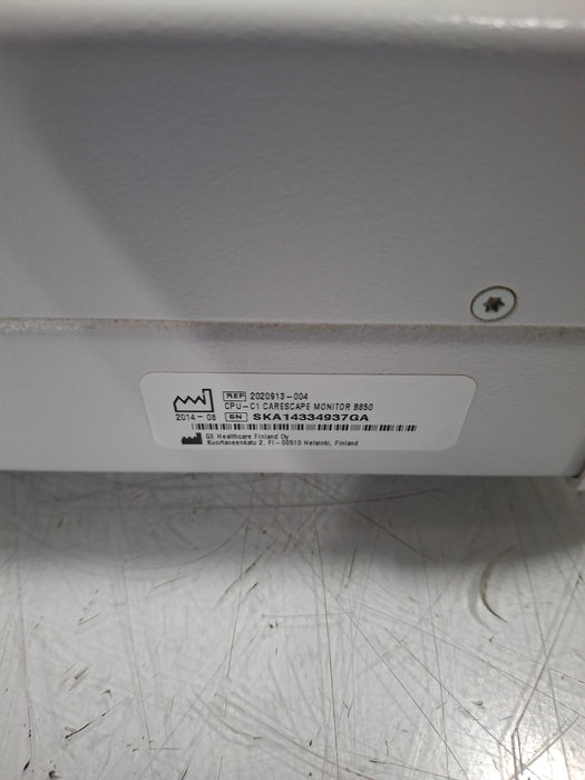 GE Healthcare Carescape B850 CPU Unit