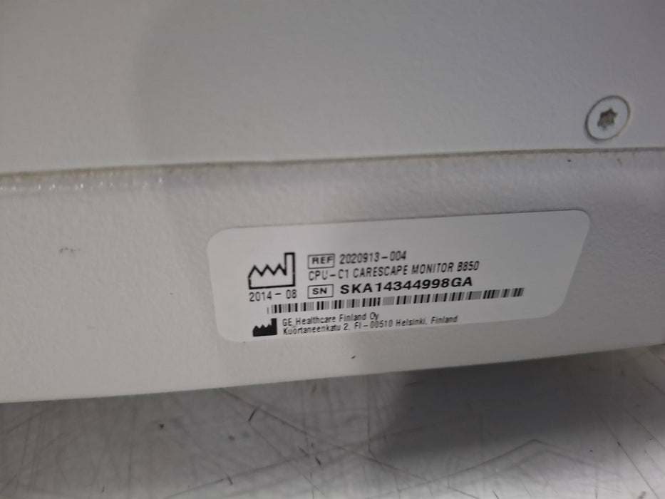 GE Healthcare Carescape B850 CPU Unit
