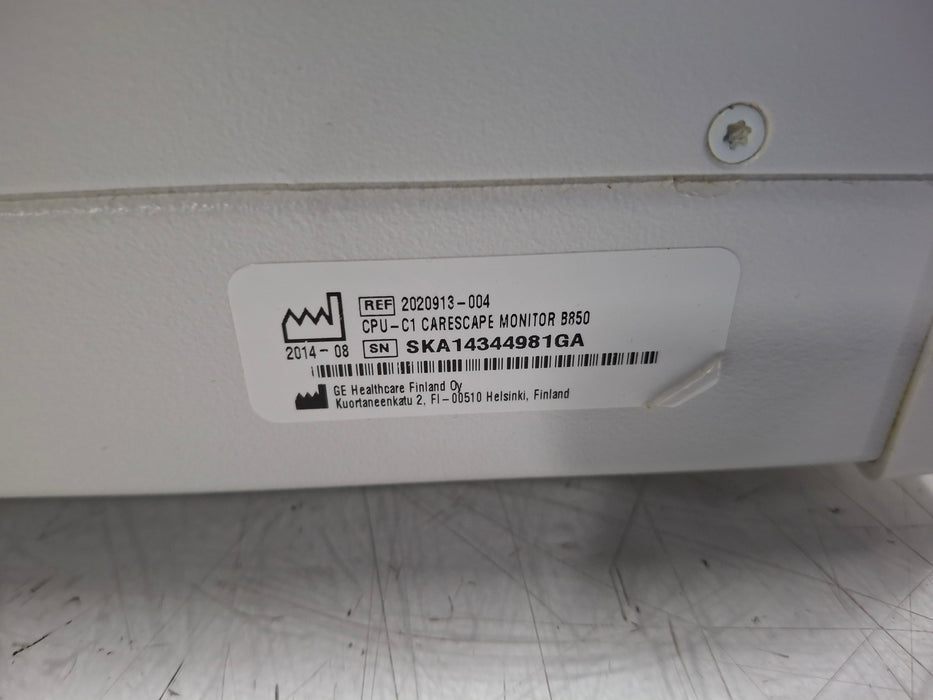 GE Healthcare Carescape B850 CPU Unit