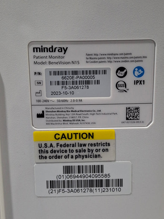 Mindray Benevision N15 Patient Monitor