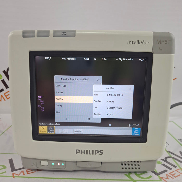 Philips IntelliVue MP5T Patient Monitor