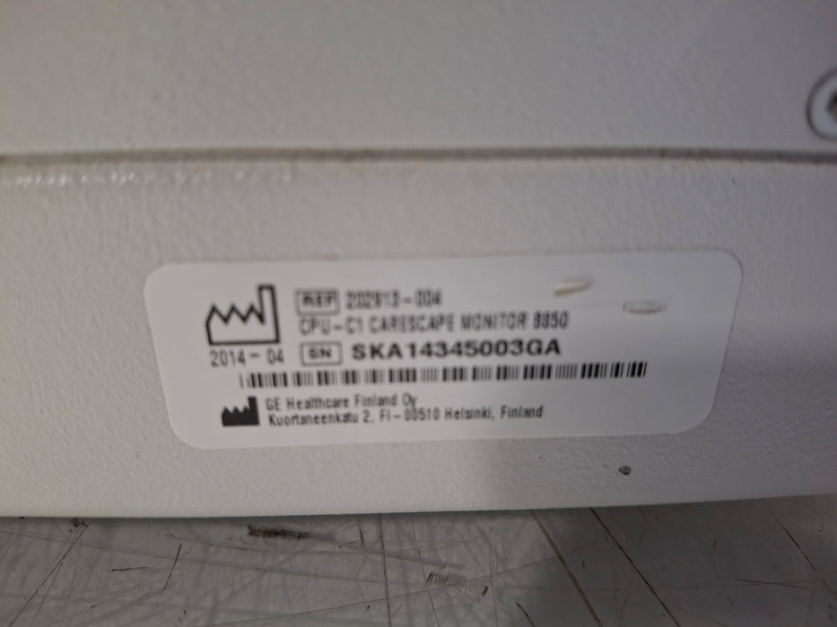 GE Healthcare Carescape B850 CPU Unit