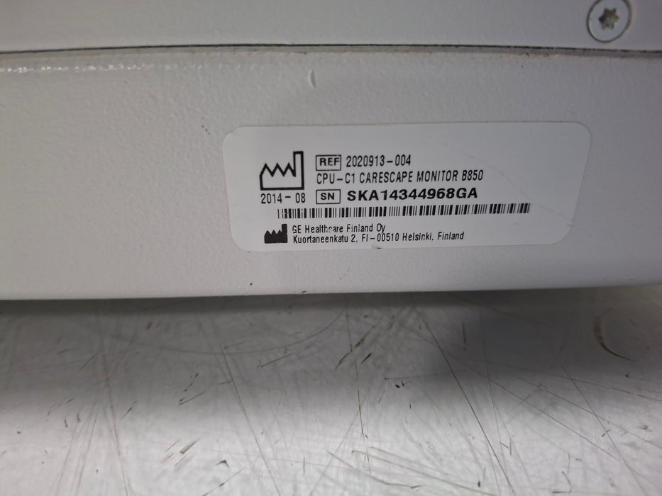 GE Healthcare Carescape B850 CPU Unit