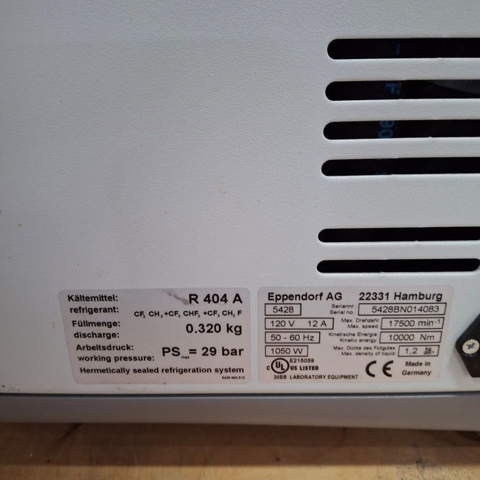 Eppendorf 5430 R Centrifuge