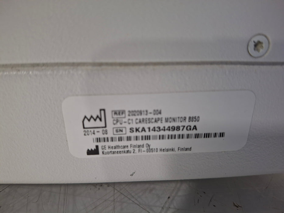 GE Healthcare Carescape B850 CPU Unit
