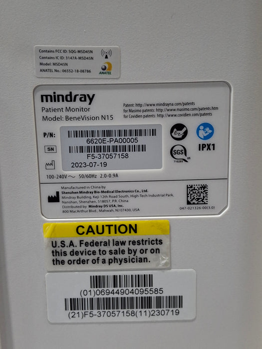 Mindray Benevision N15 Patient Monitor