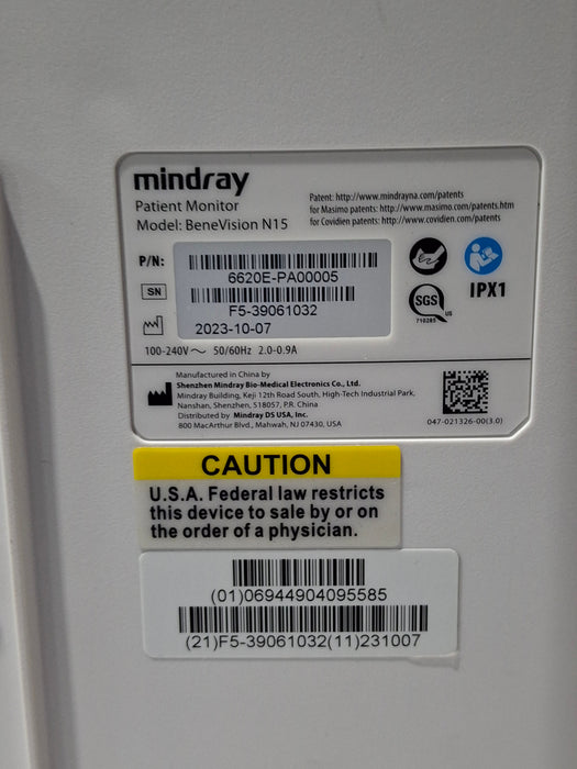 Mindray Benevision N15 Patient Monitor