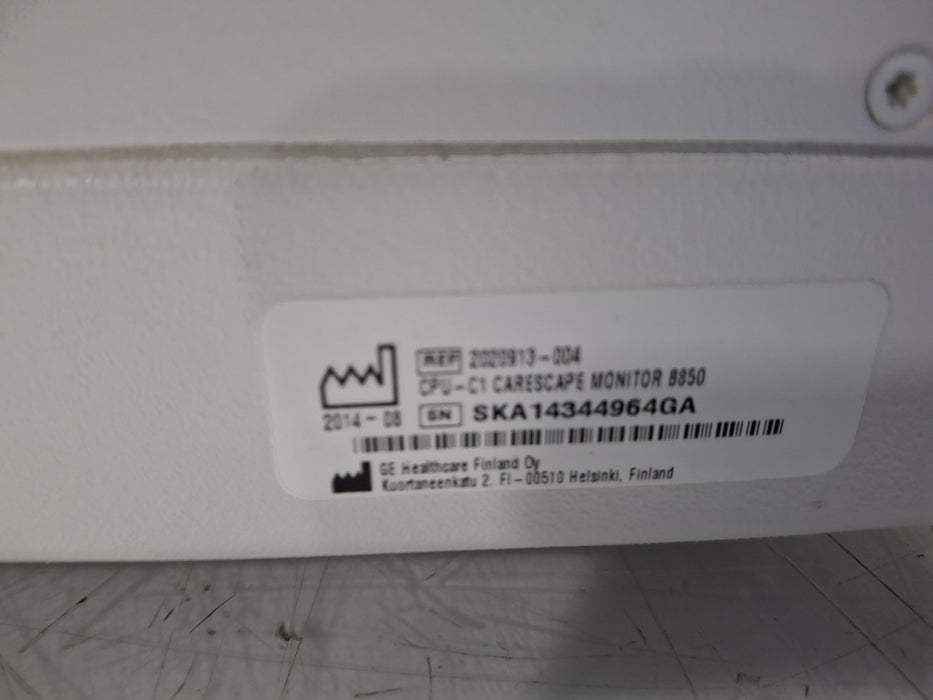 GE Healthcare Carescape B850 CPU Unit