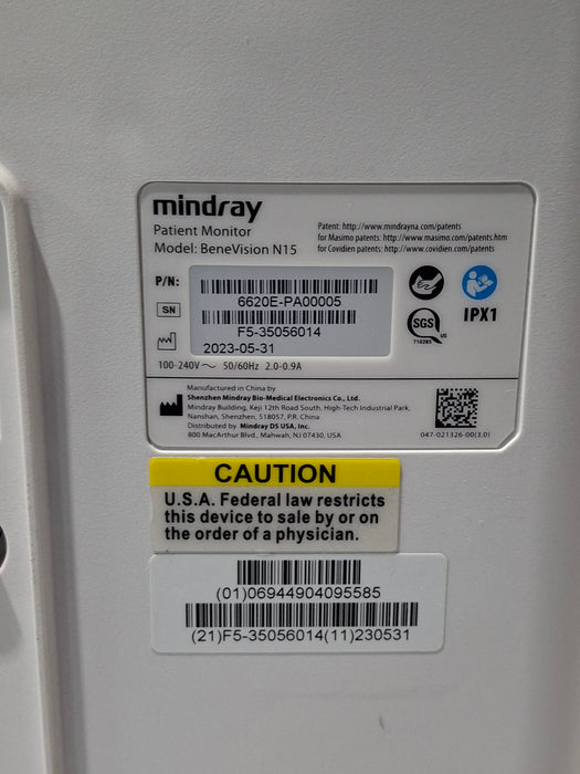 Mindray Benevision N15 Patient Monitor