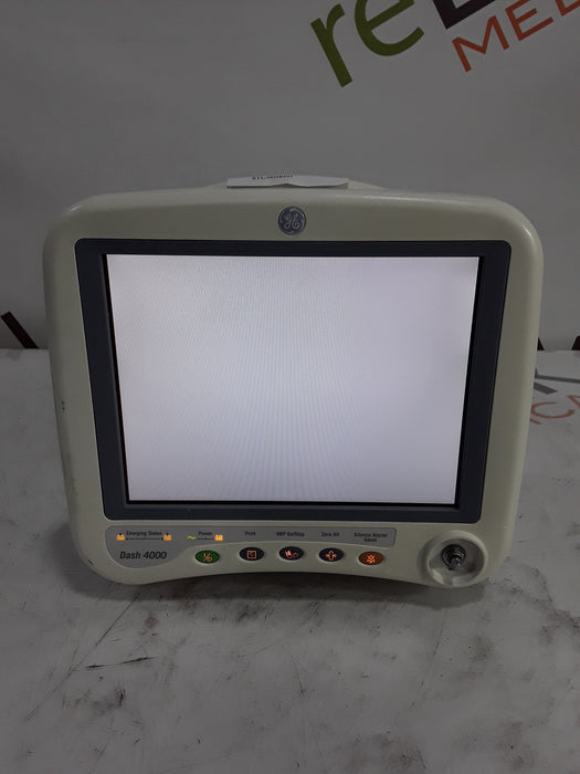 GE Healthcare Dash 4000 - Masimo SpO2 Patient Monitor
