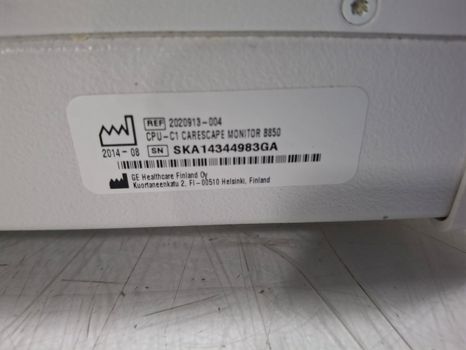GE Healthcare Carescape B850 CPU Unit