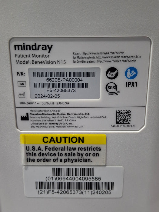 Mindray Benevision N15 Patient Monitor