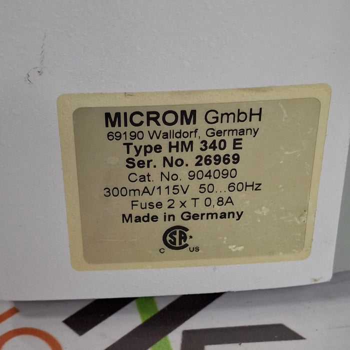 Microm HM 340 E Rotary Microtome