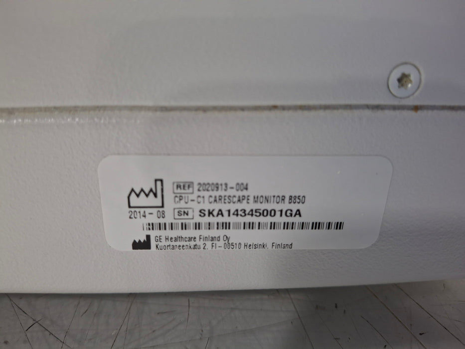 GE Healthcare Carescape B850 CPU Unit