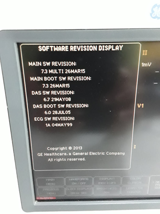 GE Healthcare Dash 4000 - Masimo SpO2 Patient Monitor