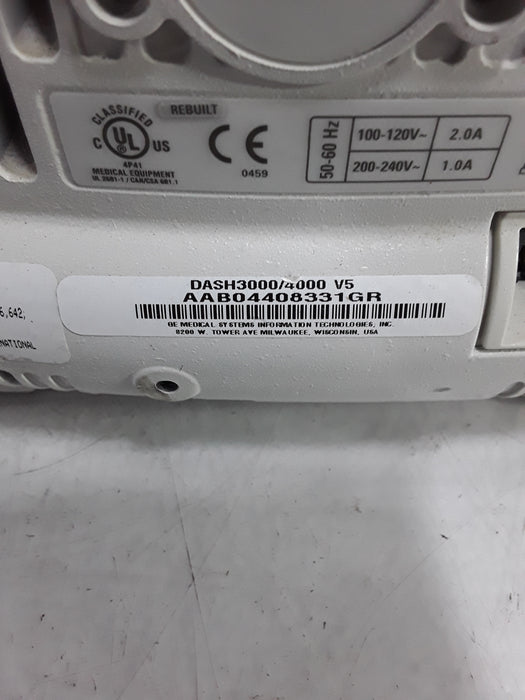 GE Healthcare Dash 4000 - Masimo SpO2 Patient Monitor