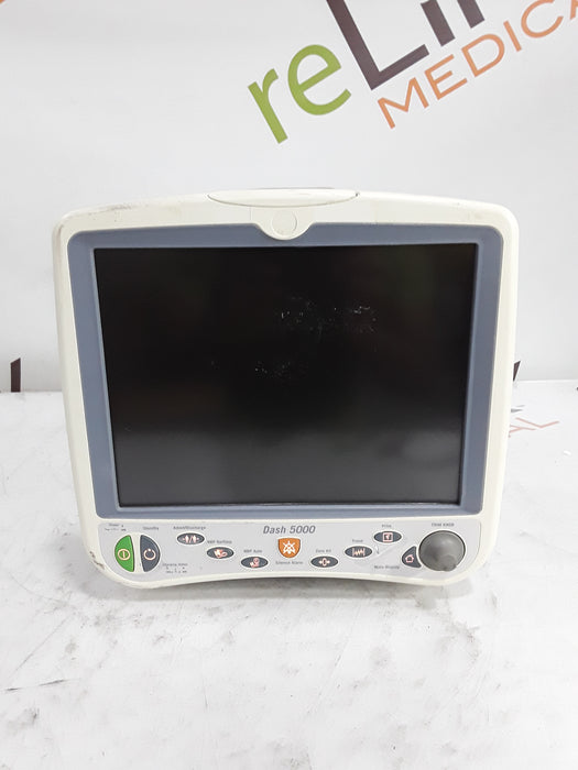 GE Healthcare Dash 5000 - GE/Nellcor SpO2 Patient Monitor