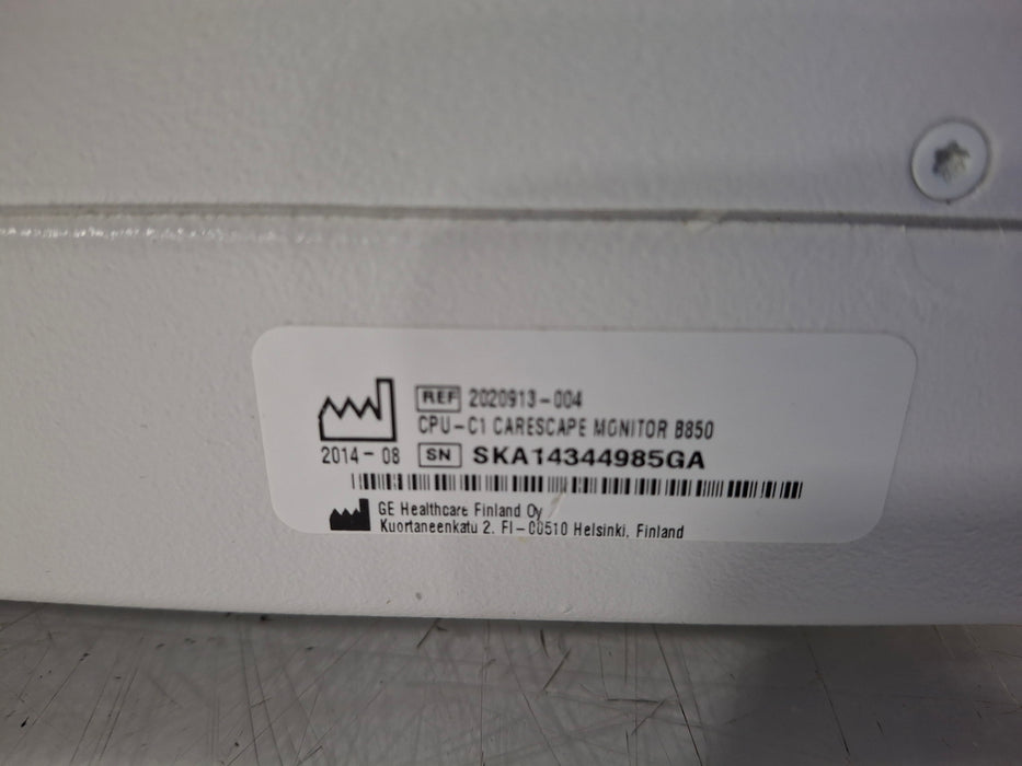 GE Healthcare Carescape B850 CPU Unit