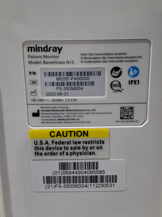 Mindray Benevision N15 Patient Monitor