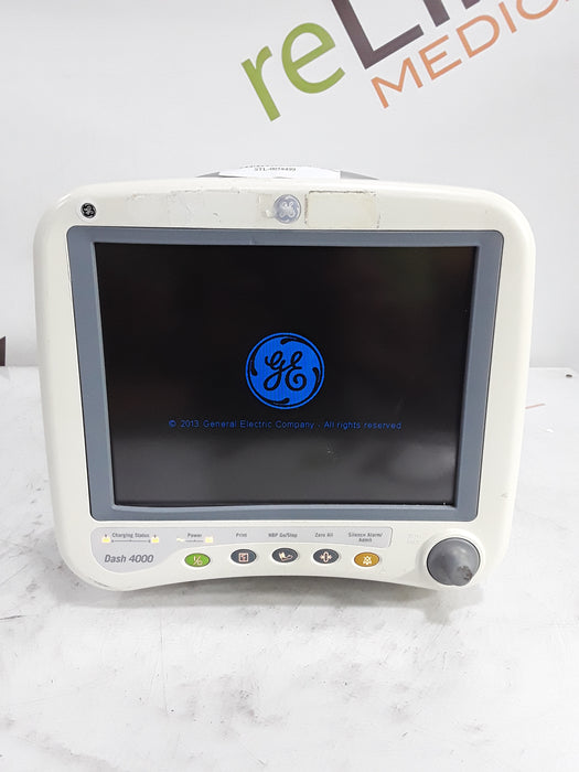 GE Healthcare Dash 4000 - Masimo SpO2 Patient Monitor