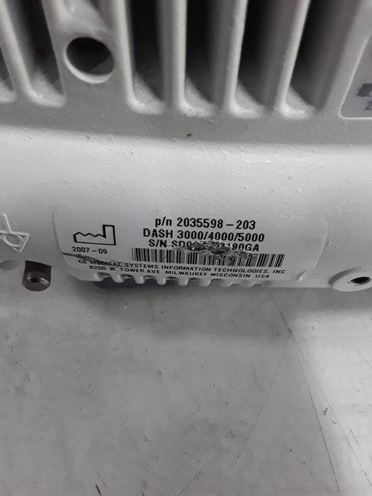 GE Healthcare Dash 4000 - Masimo SpO2 Patient Monitor