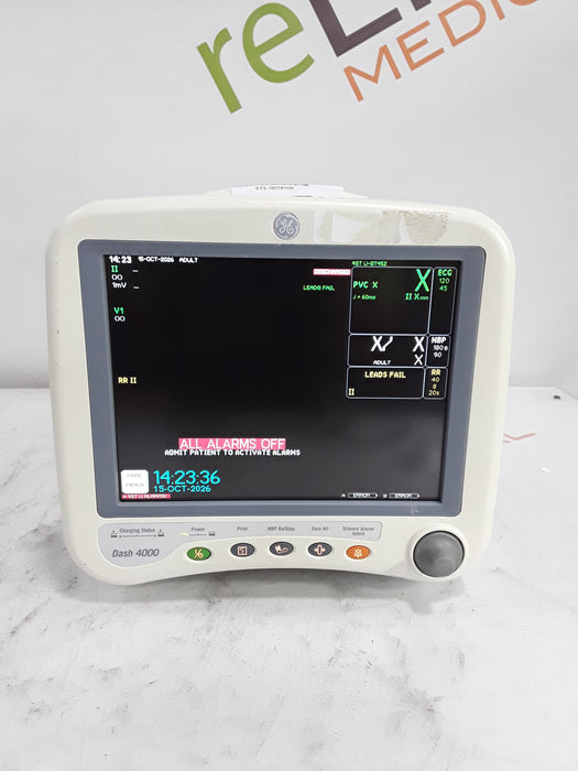 GE Healthcare Dash 4000 - GE/Nellcor SpO2 Patient Monitor
