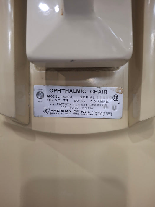 American Optical Model 14200 Ophthalmic Chair