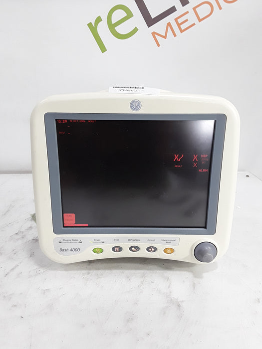 GE Healthcare Dash 4000 - Masimo SpO2 Patient Monitor