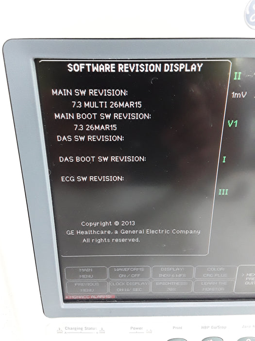 GE Healthcare Dash 4000 - Masimo SpO2 Patient Monitor