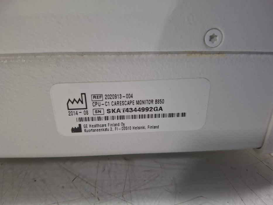 GE Healthcare Carescape B850 CPU Unit