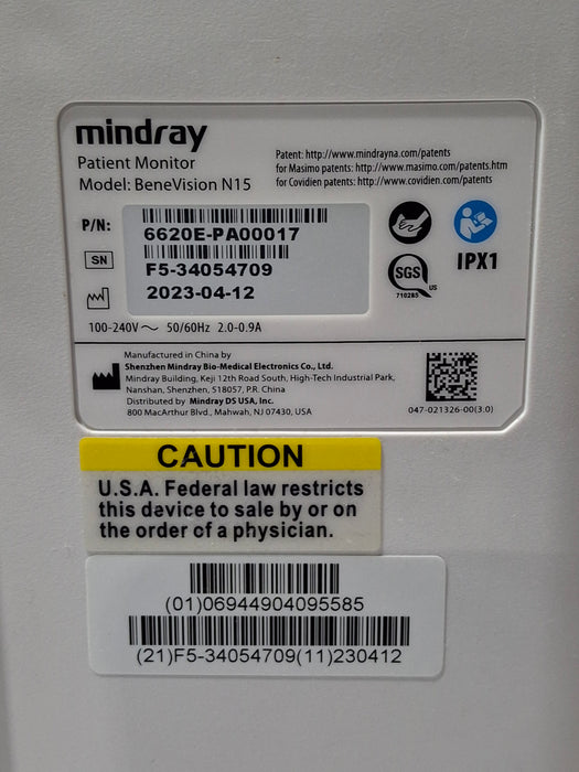 Mindray Benevision N15 Patient Monitor