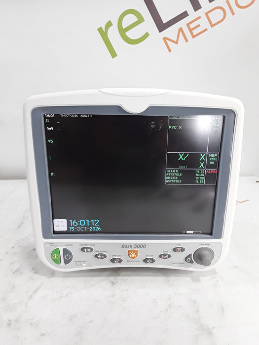 GE Healthcare Dash 5000 - GE/Nellcor SpO2 Patient Monitor