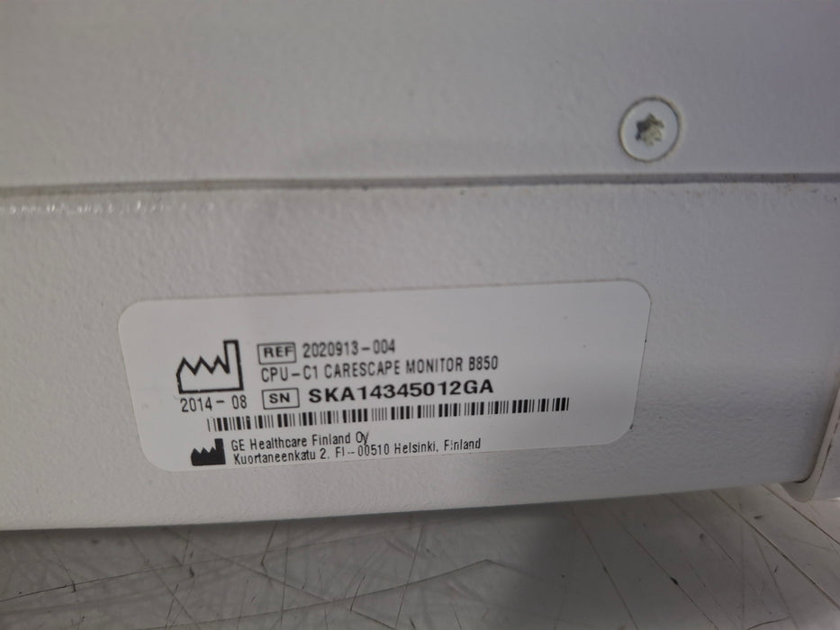 GE Healthcare Carescape B850 CPU Unit